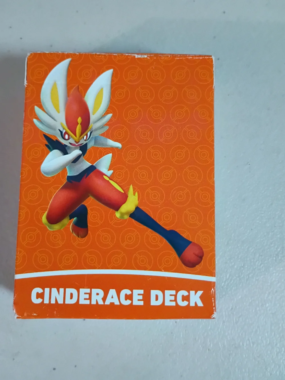 Pokemon Cinderace Deck - Orange, White, Yellow, Blue